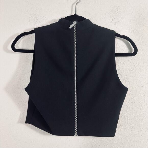 Elizabeth James Aisling Black Crop Top XS - Picture 3 of 3
